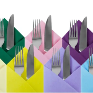 3 Ply PREMIUM NAPKINS 8 Fold Various Colours