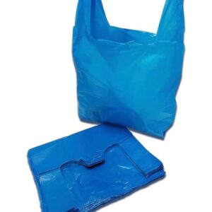 VEST CARRIER BAGS Blue Jumbo