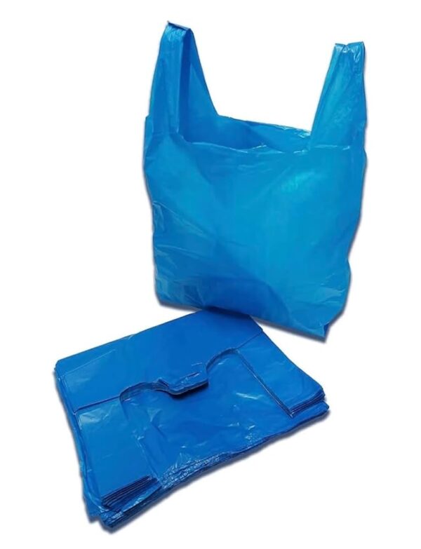 VEST CARRIER BAGS Blue Jumbo
