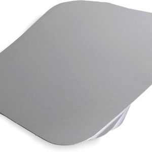 WHITE PAPERBOARD LIDS For Foil Containers No 2
