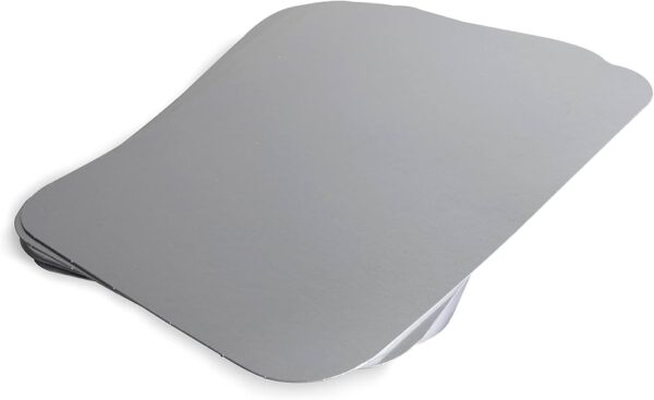 WHITE PAPERBOARD LIDS For Foil Containers No 6A