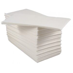 40cm WHITE NAPKINS 8 Fold - 2000pk 16x125 S