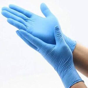 POWDER-FREE BLUE NITRILE GLOVES Pack of 100