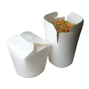 32oz WHITE NOODLE BOX Leak Proof Pack Pack of 500