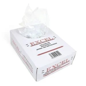 7X9" EXCEL CLEAR Natural Food Grade LDPE Bags