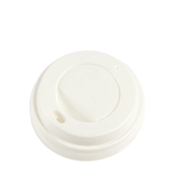 WHITE COFFEE CUP LIDS