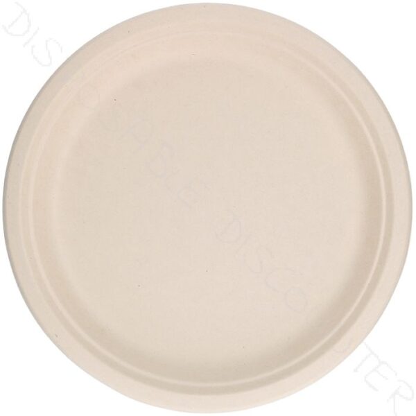 GP BAGASSE PLATE ROUND 9 & 10 inch - Pack of 500