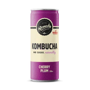 Remedy Kombucha Can Cherry Plum 12x250ml