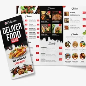 Menu for Restaurants & Cafes