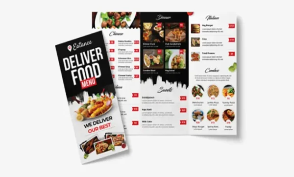 Menu for Restaurants & Cafes